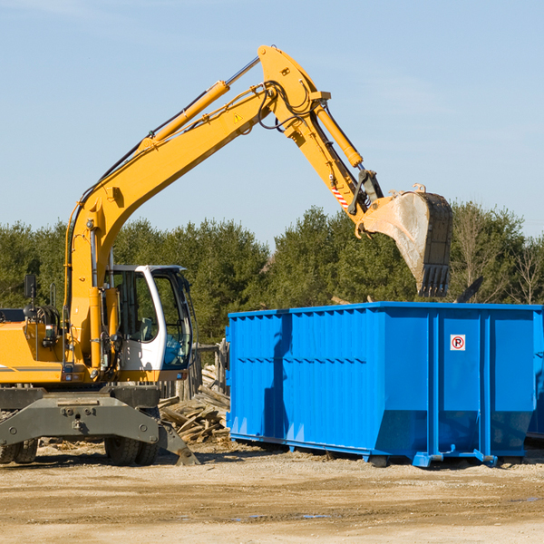 are there any restrictions on where a residential dumpster can be placed in Oppenheim